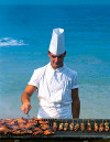 Pool Grill Restaurant at the Almyra Beach Hotel in Pafos, Cyprus. Click to enlarge this photograph