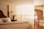 Cyprian Maisonettes Bedroom at the Elysium Beach Hotel. Click to enlarge this photograph.