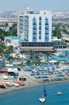 Lordos Beach Hotel in Larnaka. Click on to enlarge this photograph