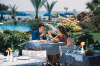 Enjoy the refreshing outdoor restaurant at the Sandy Beach Hotel in Larnaka, Cyprus. Click to enlarge this photograph